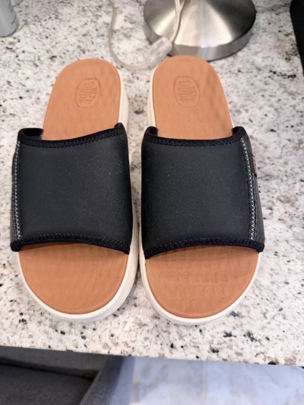 Hey Dude slides in size 10